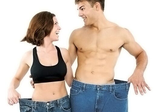 το αποτέλεσμα τόσο των γυναικών όσο και των ανδρών να χάσουν βάρος
